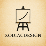 Xodiac Design logo for abstract canvas wall art and modern art prints